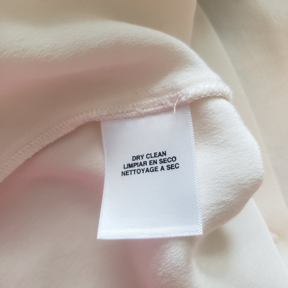 Jones New York Cream Short Sleeve Pleated Front Blouse - Picture 4 of 6
